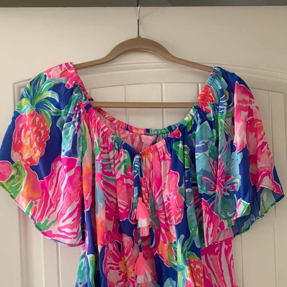 Lily Pulitzer off the shoulder top